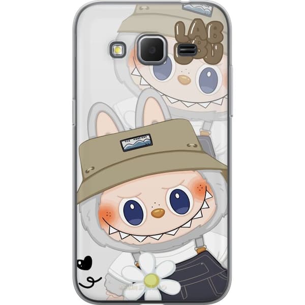 Samsung Galaxy Core Prime Gennemsigtig cover Labubu Minimal Mood - Enkel og stilren monsterdesign
