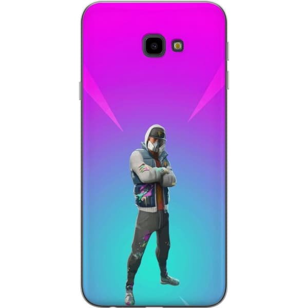 Samsung Galaxy J4+ Läpinäkyvä kuori musta ritari fortnite