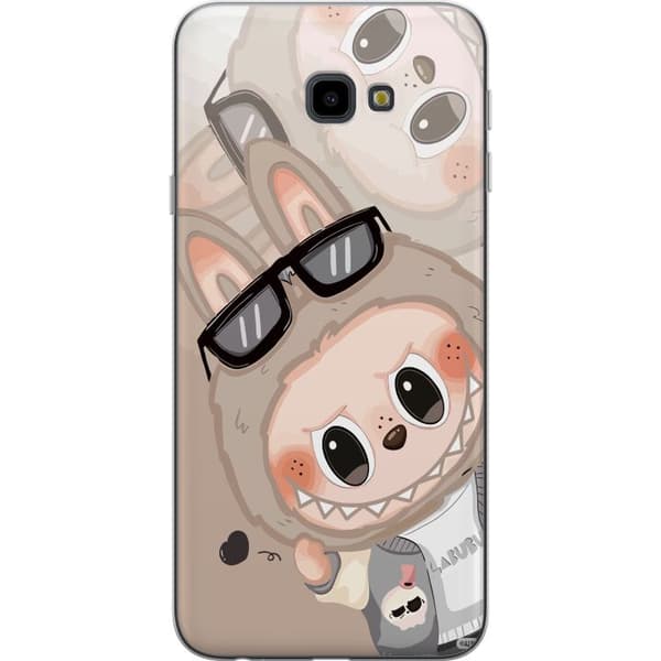 Samsung Galaxy J4+ Gennemsigtig cover Labubu Rainbow Chaos