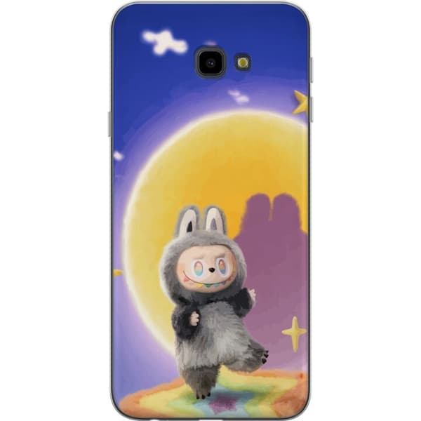 Samsung Galaxy J4+ Läpinäkyvä kuori Labubu Neon Pop - Neonväri pop-taiteen hirviö