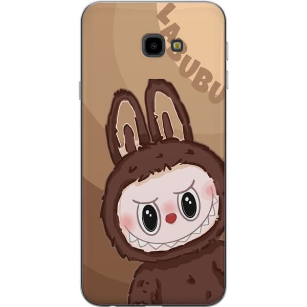 Samsung Galaxy J4+ Läpinäkyvä kuori Labubu Pilvipieni - Valkoinen ja Sininen Suunnittelu Söpöllä Tyylillä