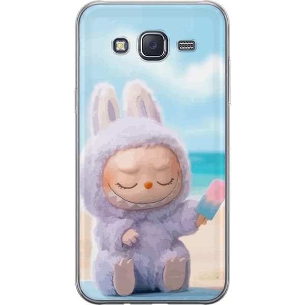 Samsung Galaxy J5 Gennemsigtig cover Labubu Lyserød Stemning