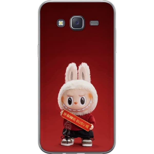 Samsung Galaxy J5 Gennemsigtig cover Pop Mart The Monsters Labubu Held og Lykke Vinyl Plysdukke
