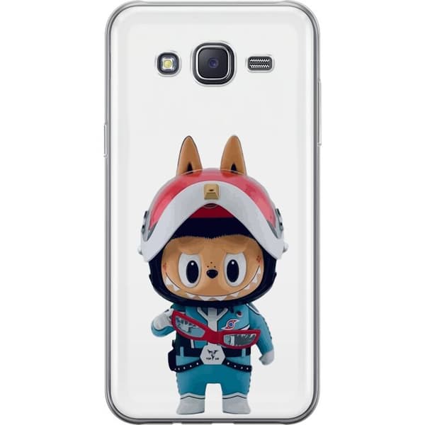 Samsung Galaxy J5 Gennemsigtig cover How2work Labubu Monstre x Ultraman Blue Figur