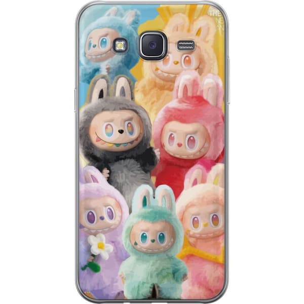 Samsung Galaxy J5 Genomskinligt Skal Labubu Sketch Style – Handritat monster i tusch