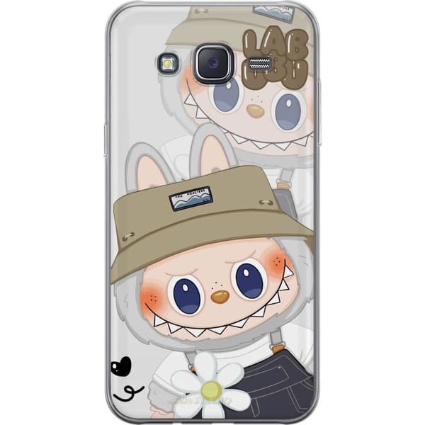 Samsung Galaxy J5 Genomskinligt Skal Labubu Minimal Mood – Enkel och stilren monsterdesig