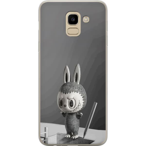 Samsung Galaxy J6 Gjennomsiktig deksel Pop Mart MEGA LABUBU LABUBU Sketch 1000%