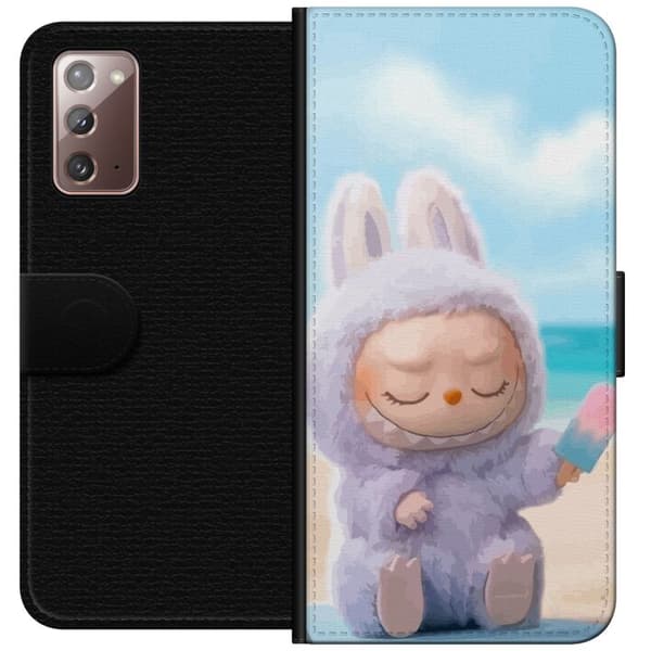 Samsung Galaxy Note20 Tegnebogsetui Labubu Lyserød Stemning