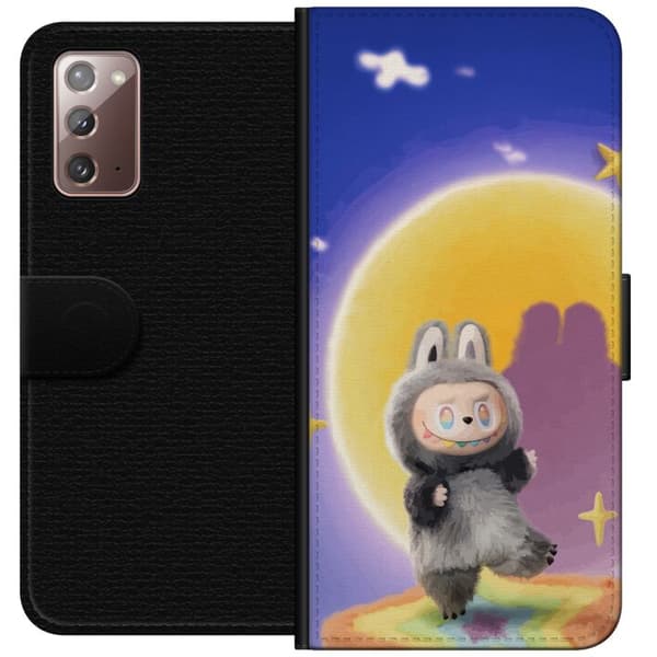 Samsung Galaxy Note20 Tegnebogsetui Labubu Neon Pop - Neonfarvet pop art monster