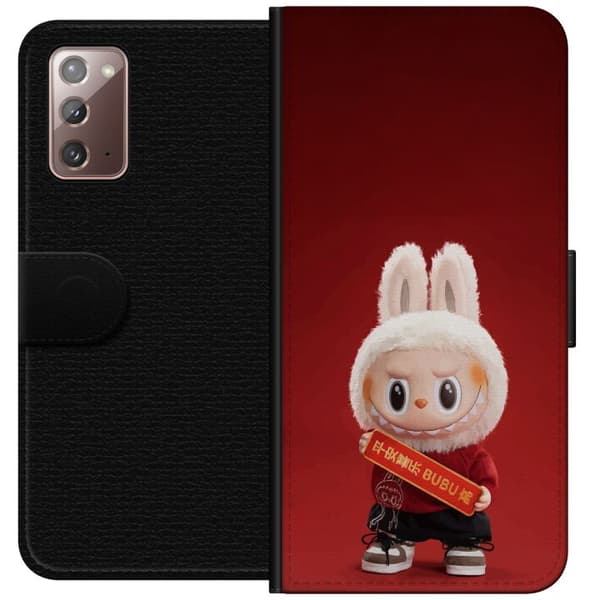 Samsung Galaxy Note20 Tegnebogsetui Pop Mart The Monsters Labubu Held og Lykke Vinyl Plysdukke