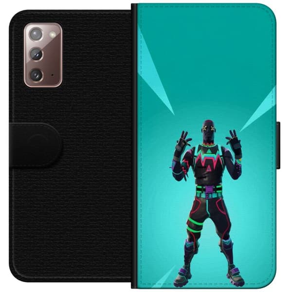 Samsung Galaxy Note20 Tegnebogsetui sort ridder fortnite