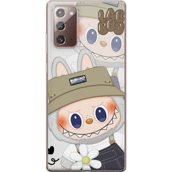 Samsung Galaxy Note20 Läpinäkyvä kuori Labubu Minimal Mood - Yksinkertainen ja tyylikäs hirviösuunnittelu