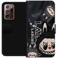Miniatyrbillede 1 af 3: Samsung Galaxy Note20 Ultra Tegnebogsetui <nl>Labubu Black Energy - Sort mønster i gade stil