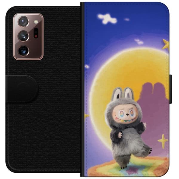 Samsung Galaxy Note20 Ultra Tegnebogsetui Labubu Neon Pop - Neonfarvet pop art monster
