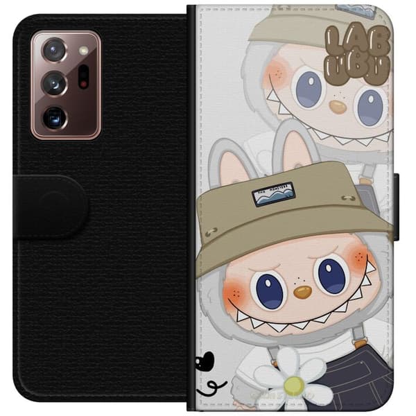 Samsung Galaxy Note20 Ultra Tegnebogsetui Labubu Minimal Mood - Enkel og stilren monsterdesign