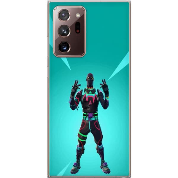Samsung Galaxy Note20 Ultra Läpinäkyvä kuori musta ritari fortnite