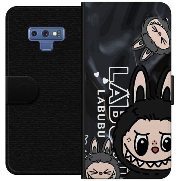Samsung Galaxy Note9 Plånboksfodral Labubu Black Energy – Svart mönster i streetstyle