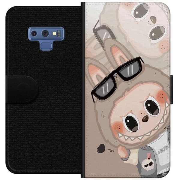 Samsung Galaxy Note9 Plånboksfodral Labubu Rainbow Chaos – Färgglatt monster i regnbågstoner