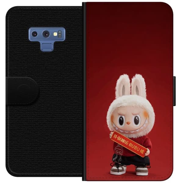 Samsung Galaxy Note9 Tegnebogsetui Pop Mart The Monsters Labubu Held og Lykke Vinyl Plysdukke