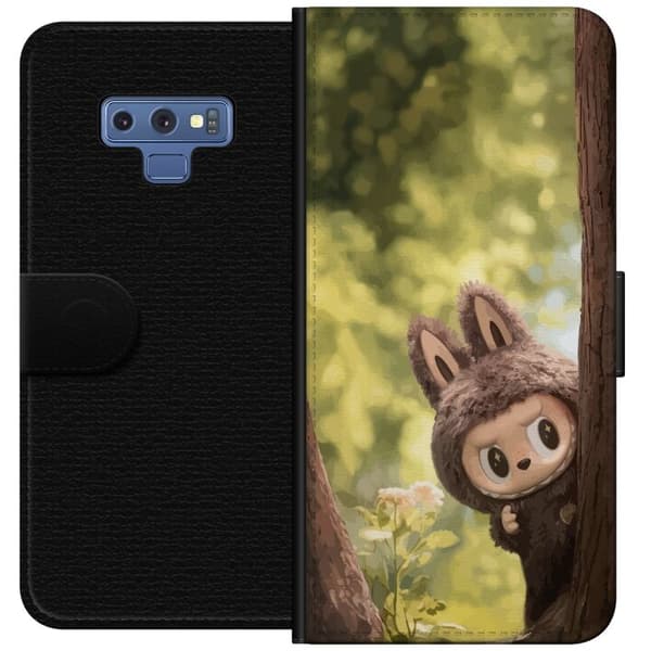 Samsung Galaxy Note9 Plånboksfodral Labubu Graffiti Vibes – Gatukonst i monsterform