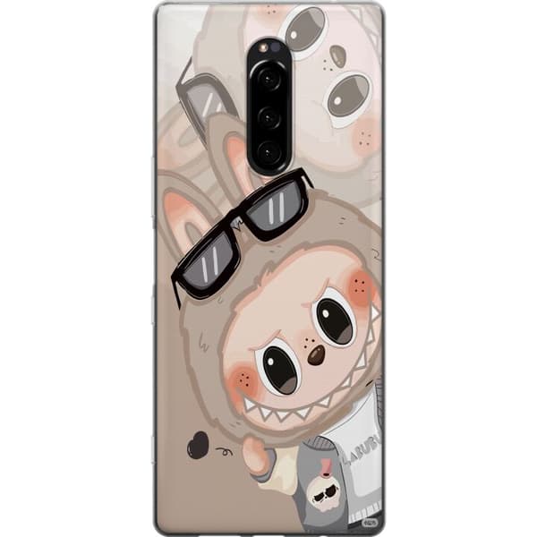 Sony Xperia 1 Gennemsigtig cover Labubu Rainbow Chaos