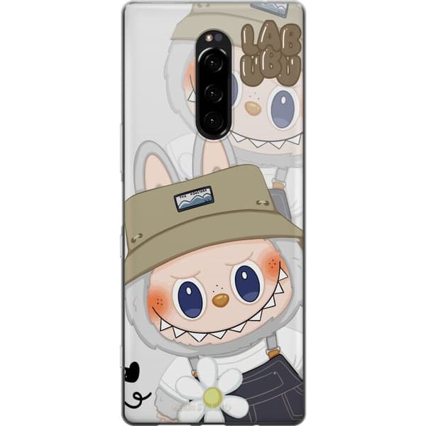 Sony Xperia 1 Gennemsigtig cover Labubu Minimal Mood - Enkel og stilren monsterdesign