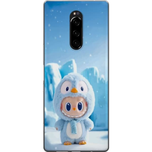 Sony Xperia 1 Gennemsigtig cover sort ridder fortnite