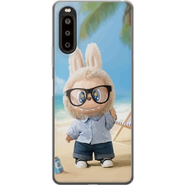 Sony Xperia 10 II Läpinäkyvä kuori Labubu Tummat Unelmat