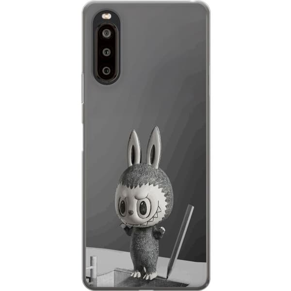 Sony Xperia 10 II Gjennomsiktig deksel Pop Mart MEGA LABUBU LABUBU Sketch 1000%