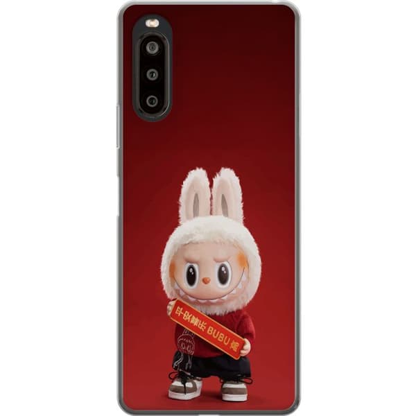 Sony Xperia 10 II Läpinäkyvä kuori Pop Mart The Monsters Labubu Onnea Vinyl Nukke