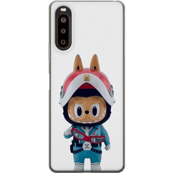 Sony Xperia 10 II Gjennomsiktig deksel How2work Labubu Monstrene x Ultraman Blue Figur