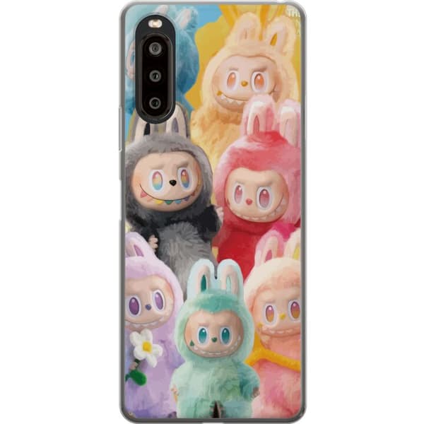 Sony Xperia 10 II Läpinäkyvä kuori Labubu Luonnos Tyyli