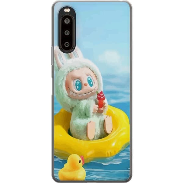 Sony Xperia 10 II Gennemsigtig cover Labubu Stripe Attack - Striber møder monstre