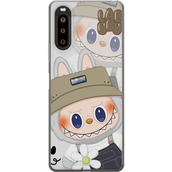 Sony Xperia 10 II Genomskinligt Skal Labubu Minimal Mood – Enkel och stilren monsterdesig