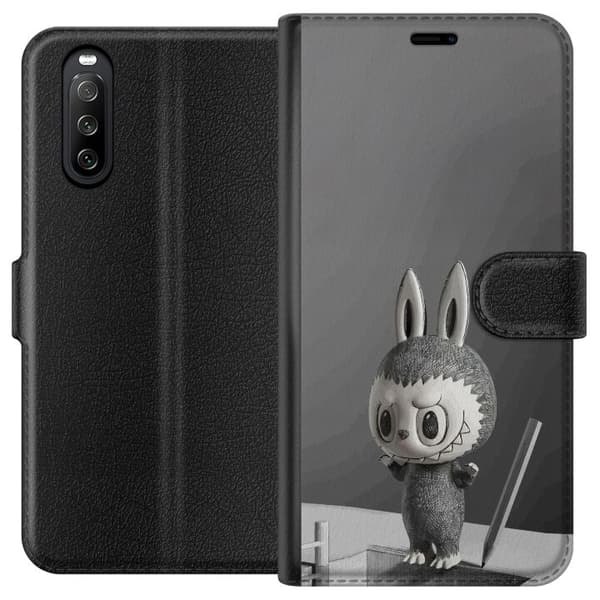 Sony Xperia 10 III Lompakkokotelo Pop Mart MEGA LABUBU LABUBU Sketch 1000%