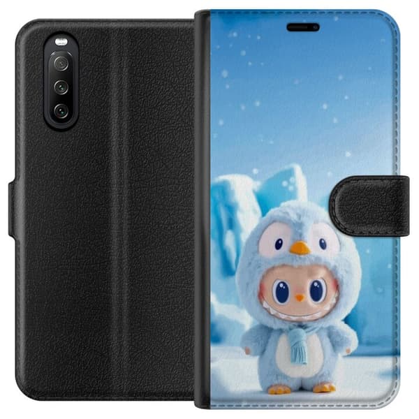 Sony Xperia 10 III Tegnebogsetui sort ridder fortnite