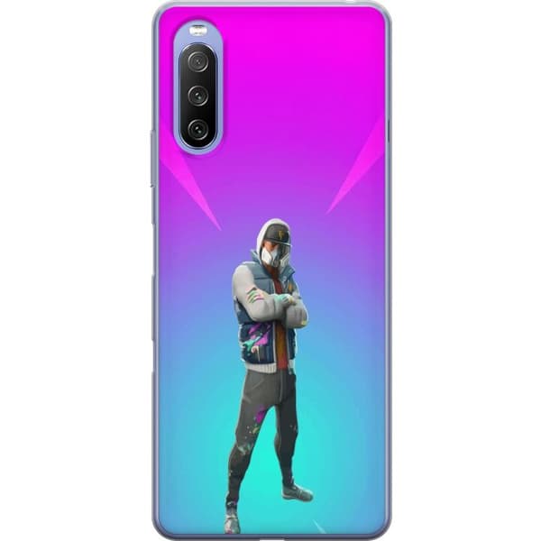 Sony Xperia 10 III Läpinäkyvä kuori musta ritari fortnite