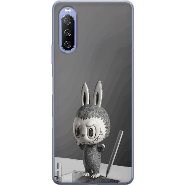 Sony Xperia 10 III Läpinäkyvä kuori Pop Mart MEGA LABUBU LABUBU Sketch 1000%