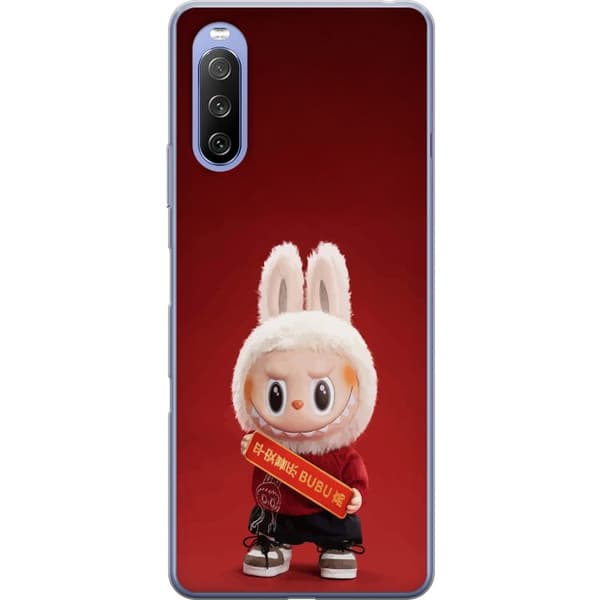 Sony Xperia 10 III Läpinäkyvä kuori Pop Mart The Monsters Labubu Onnea Vinyl Nukke
