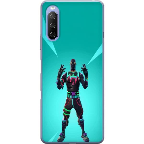 Sony Xperia 10 III Gennemsigtig cover sort ridder fortnite