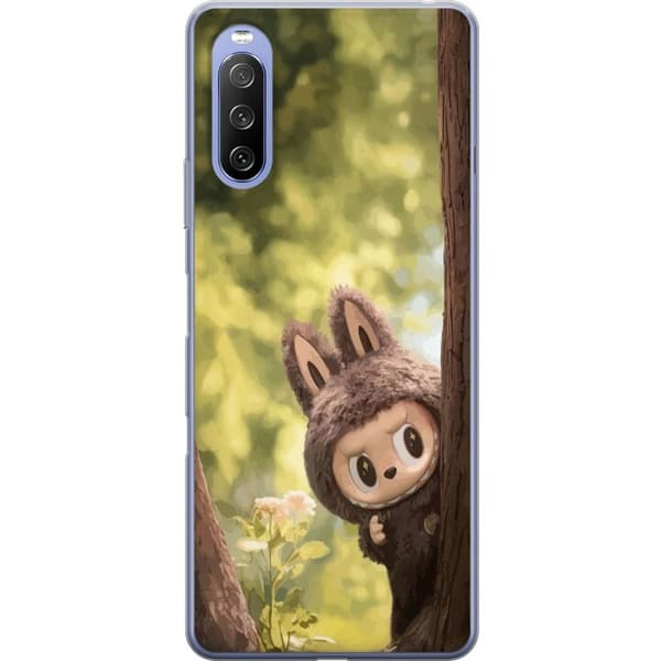 Sony Xperia 10 III Gennemsigtig cover Labubu Graffiti Vibes – Gadekunst i monsterform