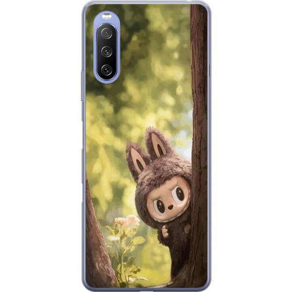 Sony Xperia 10 III Lite Gennemsigtig cover Labubu Graffiti Vibes – Gadekunst i monsterform
