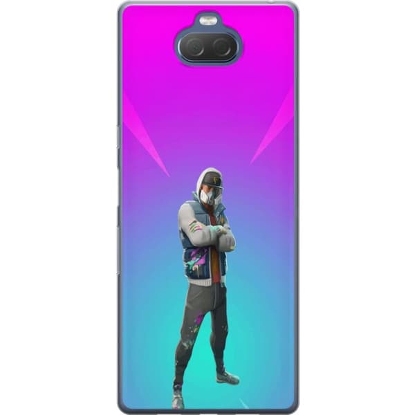 Sony Xperia 10 Plus Gjennomsiktig deksel svart ridder fortnite