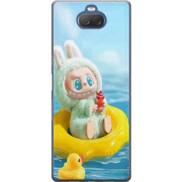 Sony Xperia 10 Plus Gjennomsiktig deksel Labubu Stripe Attack - Striper møter monstre