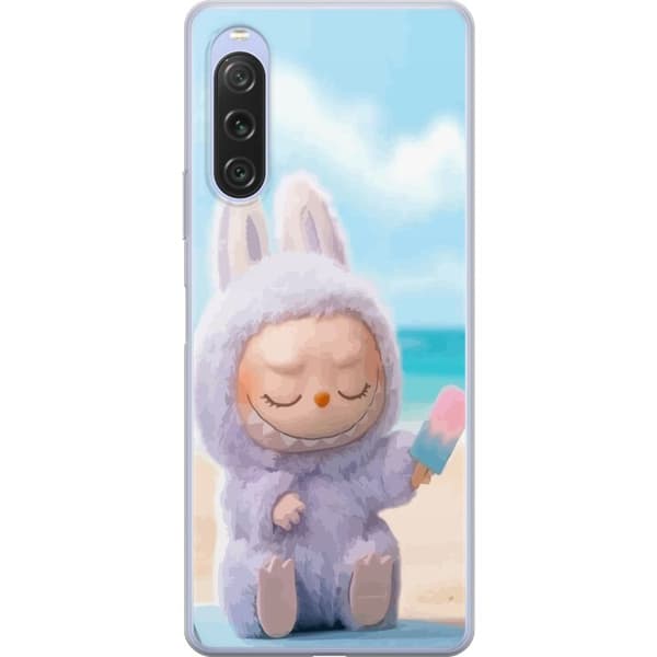 Sony Xperia 10 V Gjennomsiktig deksel Labubu Pink Stemning
