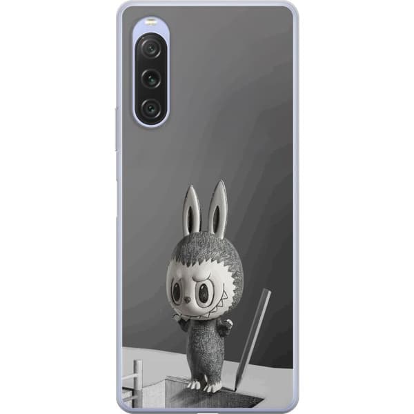 Sony Xperia 10 V Läpinäkyvä kuori Pop Mart MEGA LABUBU LABUBU Sketch 1000%