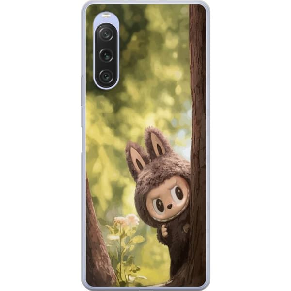 Sony Xperia 10 V Läpinäkyvä kuori Labubu Graffiti Vibes – Katutaide hirviömuodossa