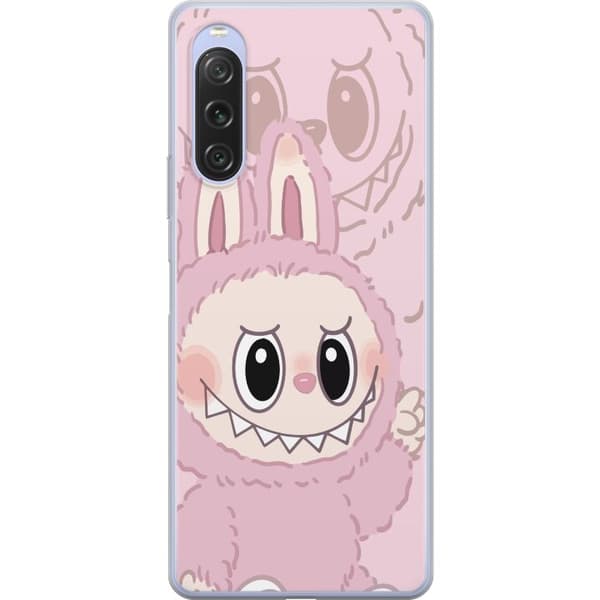 Sony Xperia 10 V Läpinäkyvä kuori Labubu Floral Freak