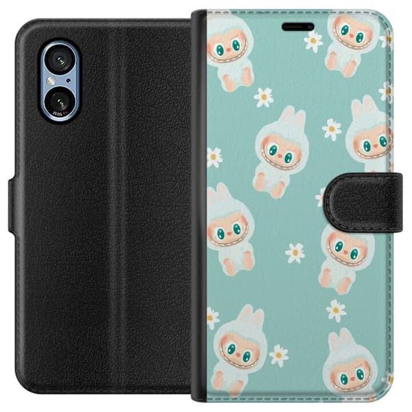 Sony Xperia 10 VI Plånboksfodral Labubu Candy Vibes – Söt och färgglad monsterstil