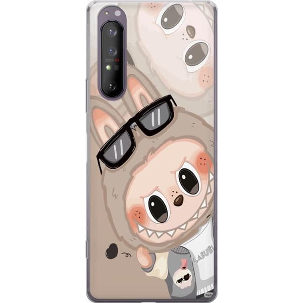 Sony Xperia 1 II Gjennomsiktig deksel Labubu Rainbow Chaos
